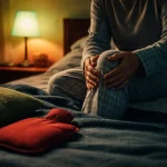 comment calmer les douleurs articulaires la nuit, adulte masse son genou au lit