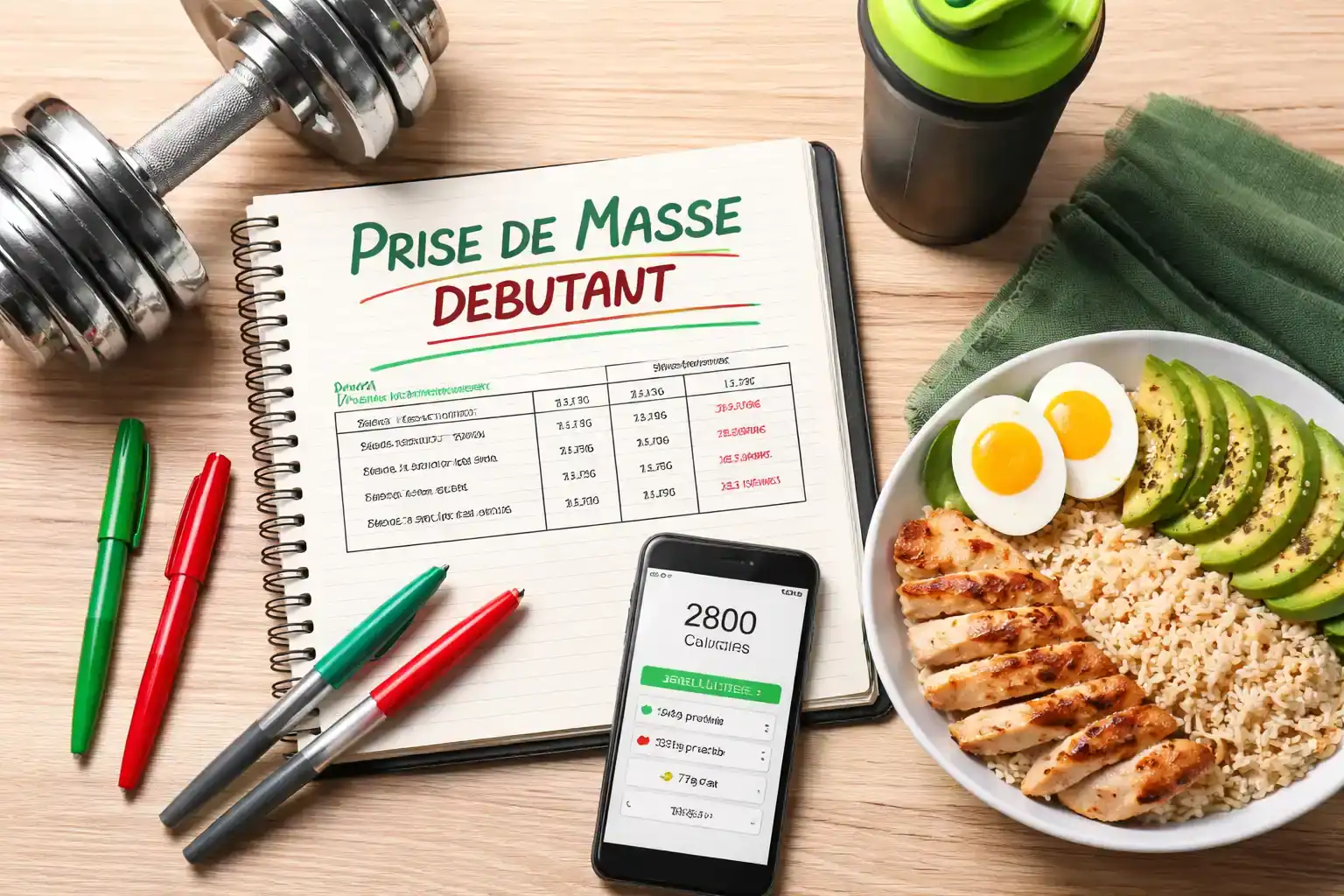 programme prise de masse debutant bureau sportif