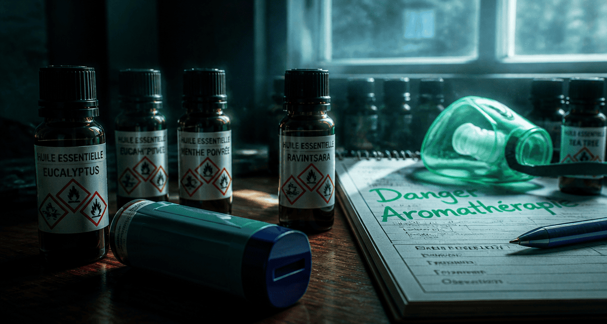 asthme huile essentielle à éviter inhalateur danger diffusion