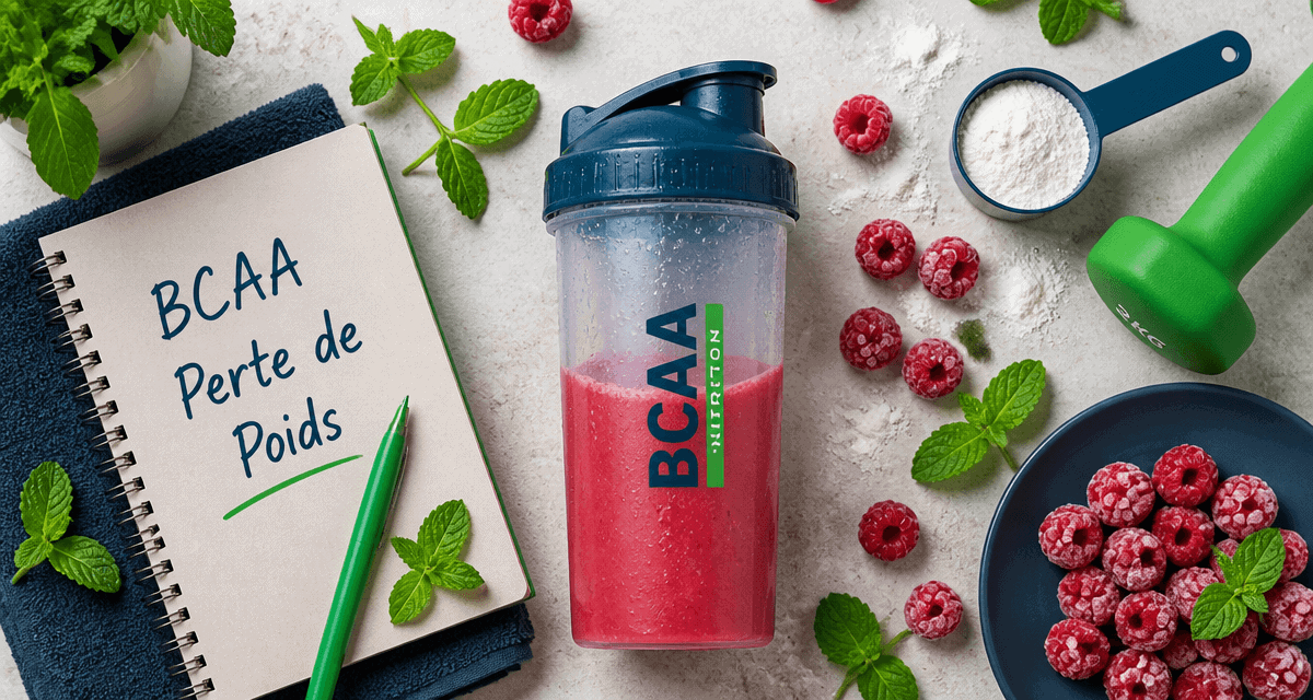 bcaa perte de poids shaker smoothie rouge