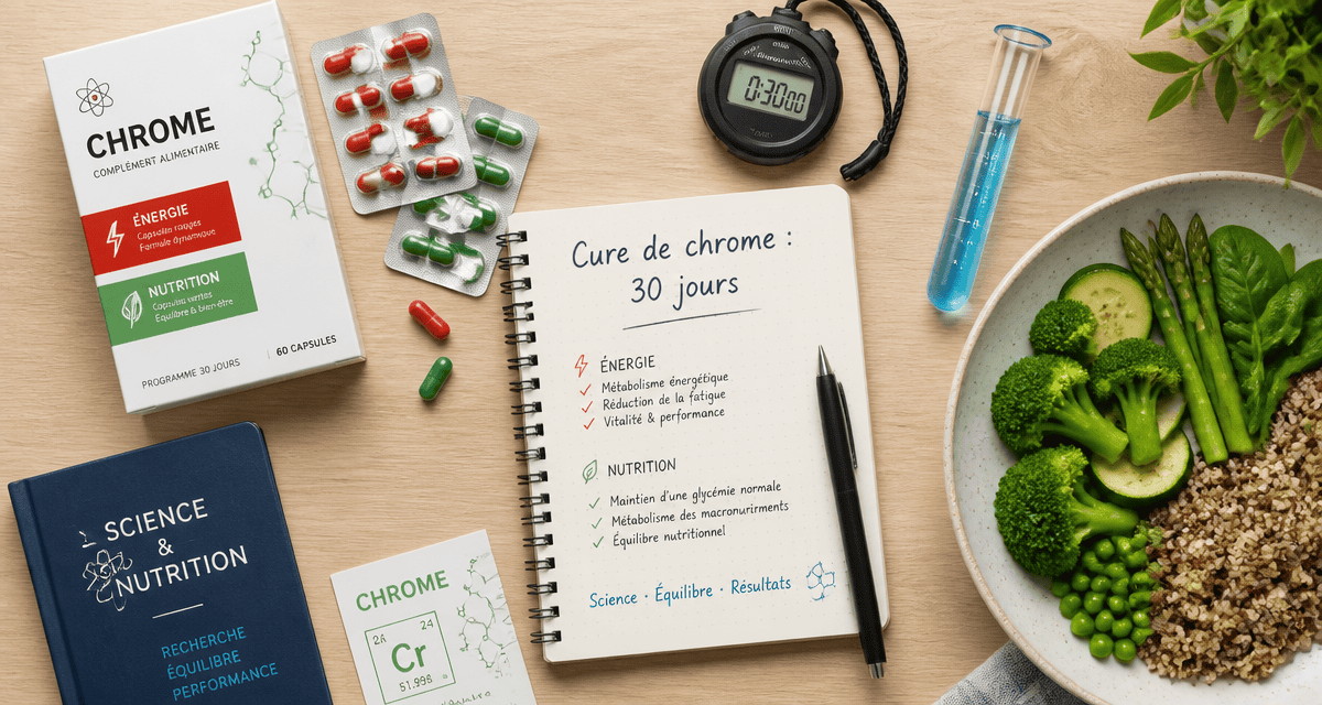 cure de chrome combien de temps, compléments et alimentation