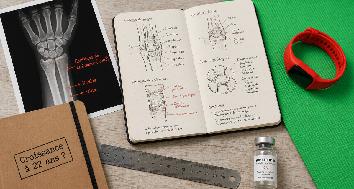 hormone de croissance pour grandir a 22 ans radiographie et somatropine