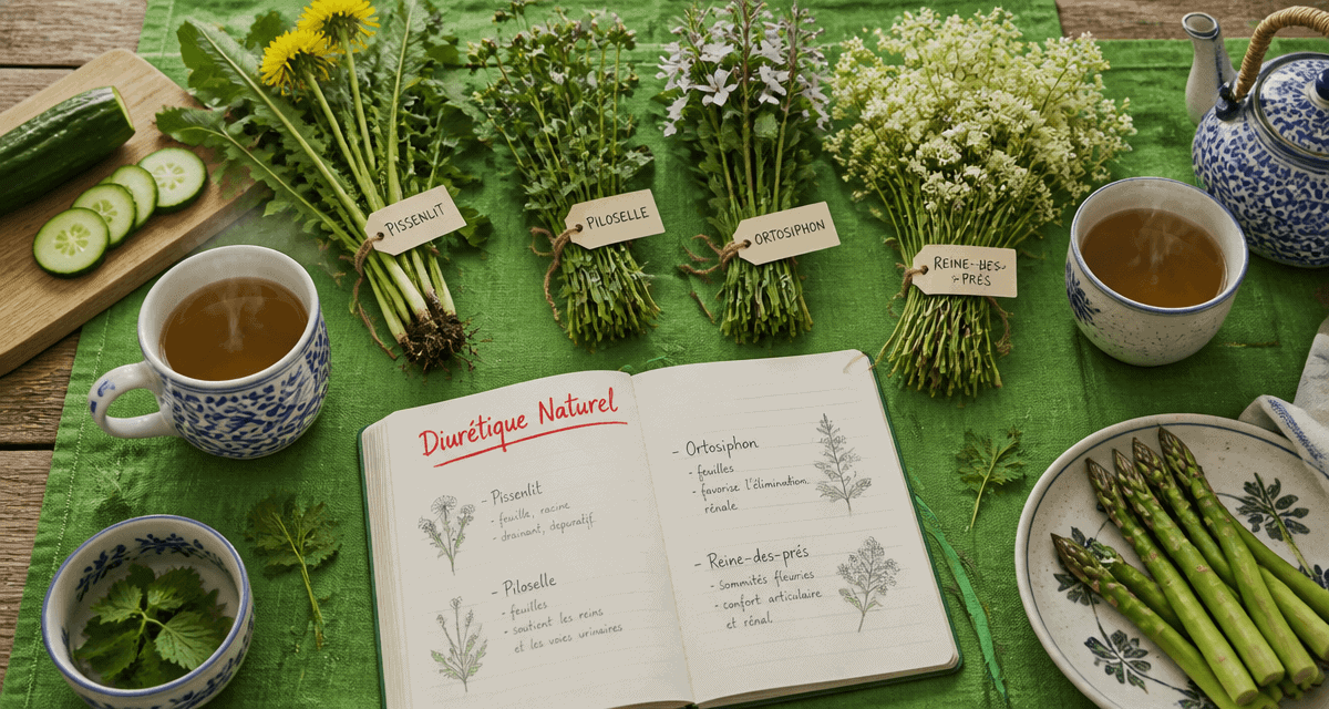 le plus puissant diuretique naturel plantes tisanes