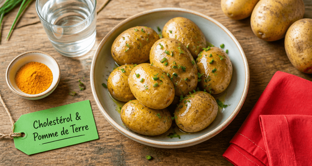 pommes de terre et cholesterol plat vapeur sain
