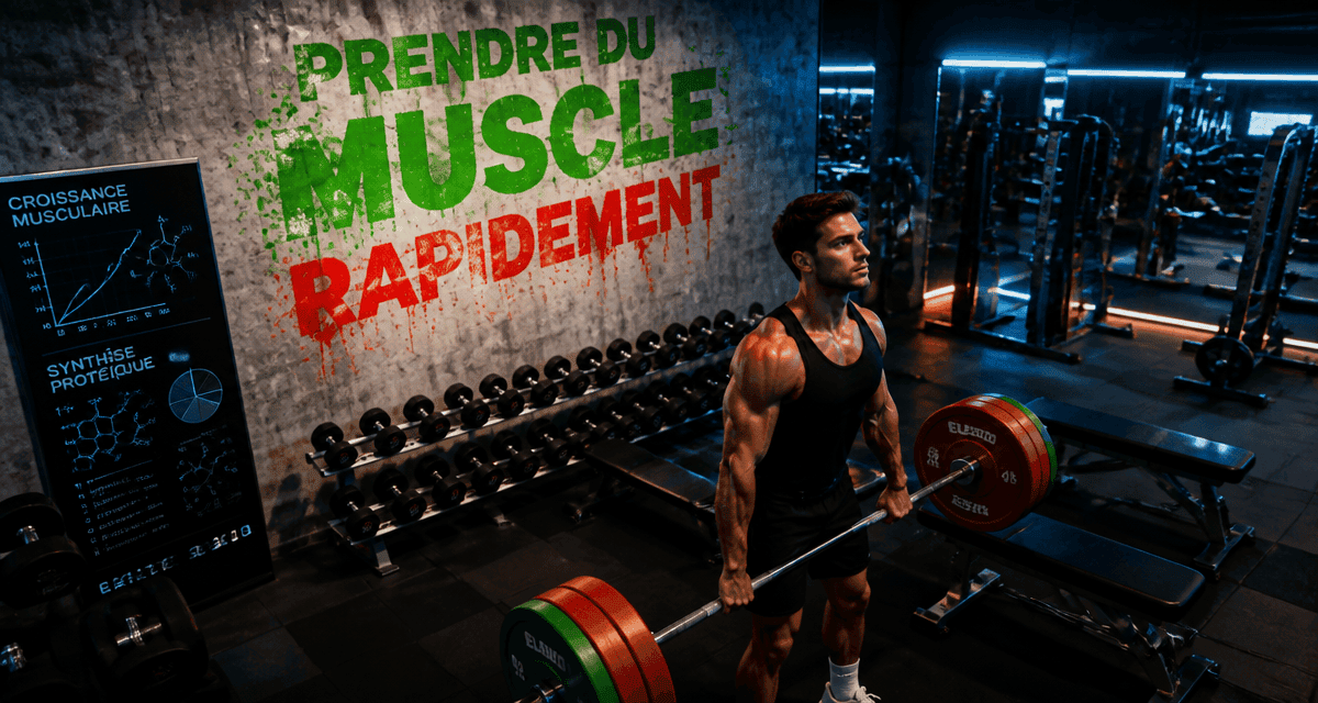Prendre des muscle rapidement jeune homme musculation