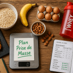 prise de masse musculaire aliments sur table