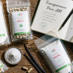 pure am nutrition avis sachets compléments transparents sur table