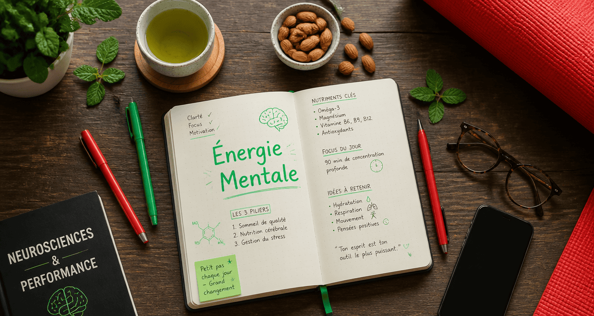 retrouver de l energie mentale carnet bureau