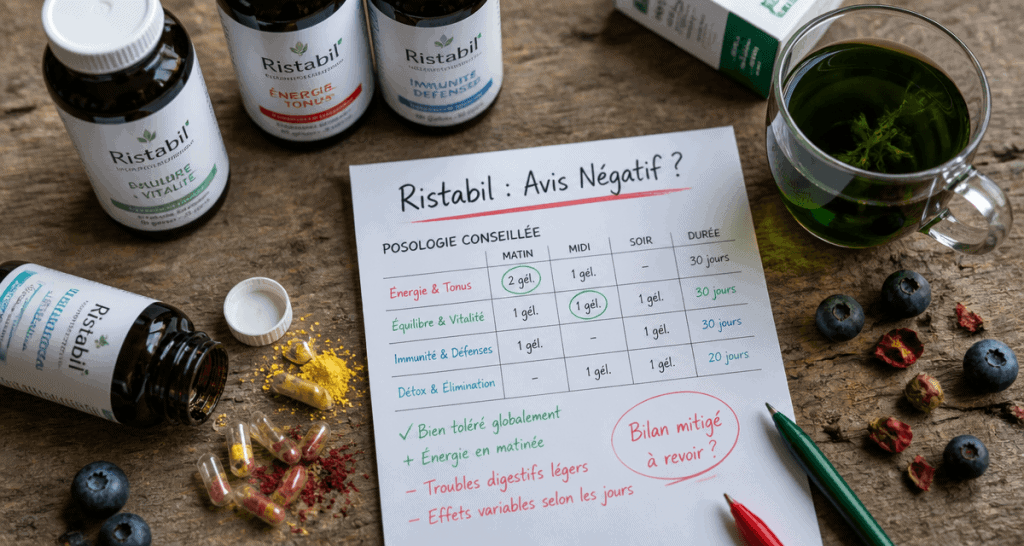 ristabil avis négatif flacons posologie gélules