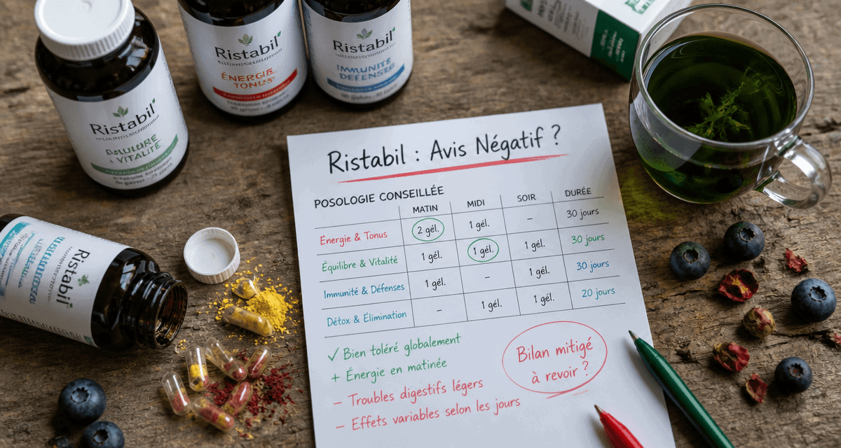 ristabil avis négatif flacons posologie gélules