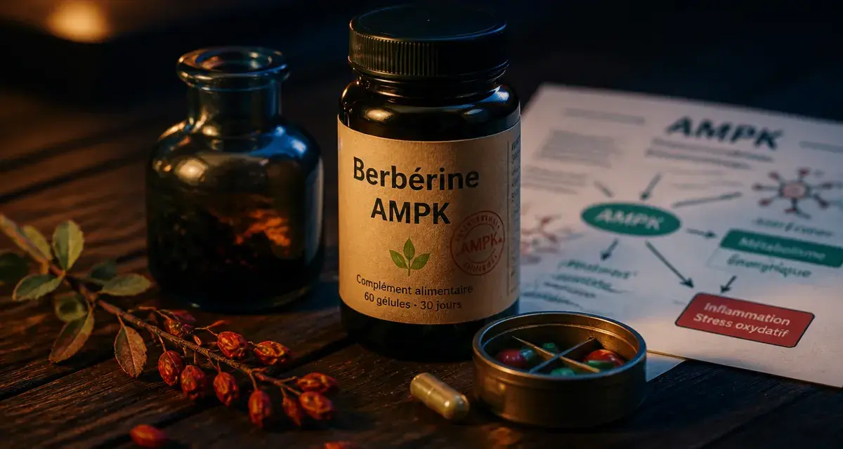 Berberine perte de poids : effet AMPK sur métabolisme