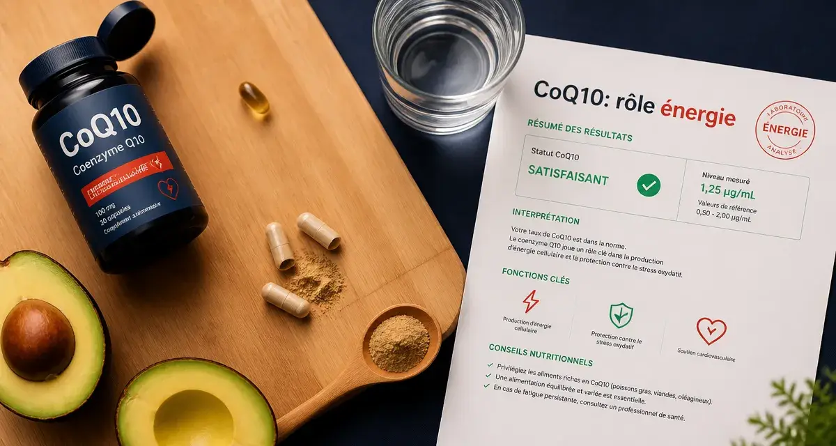 Co q enzyme q10 : capsules et poudre, bénéfices sous statines