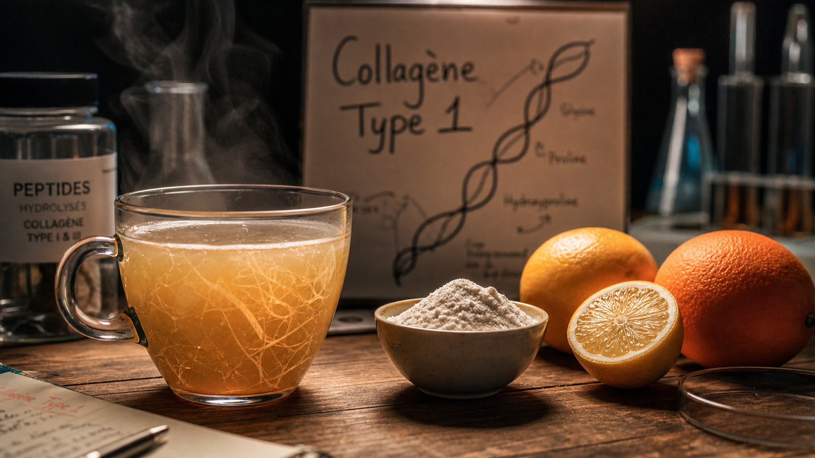 Collagene de type 1 : bouillon d’os gélatineux, source de collagene