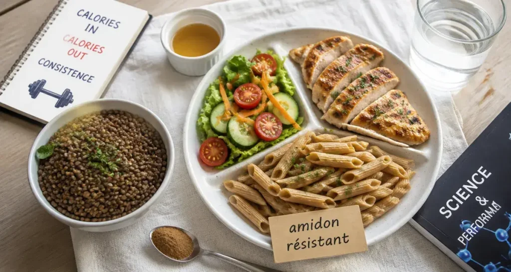 Comment faire baisser la glycemie : amidon résistant et repas équilibré