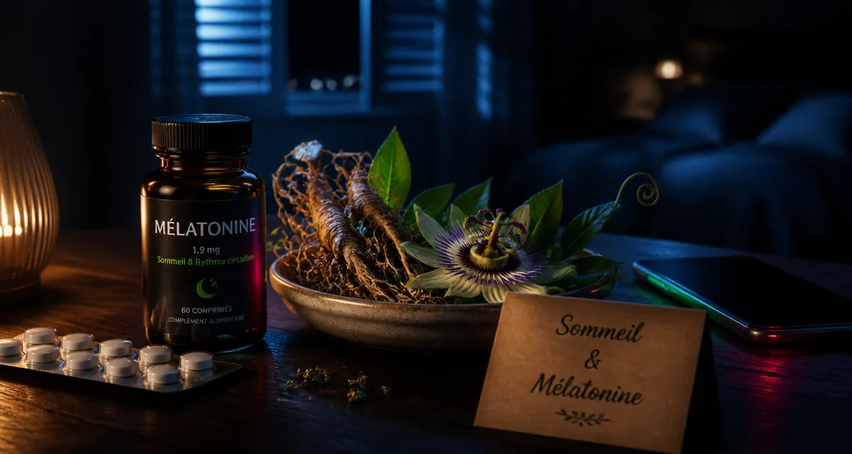 Compléments alimentaires pour dormir : mélatonine, valériane et passiflore