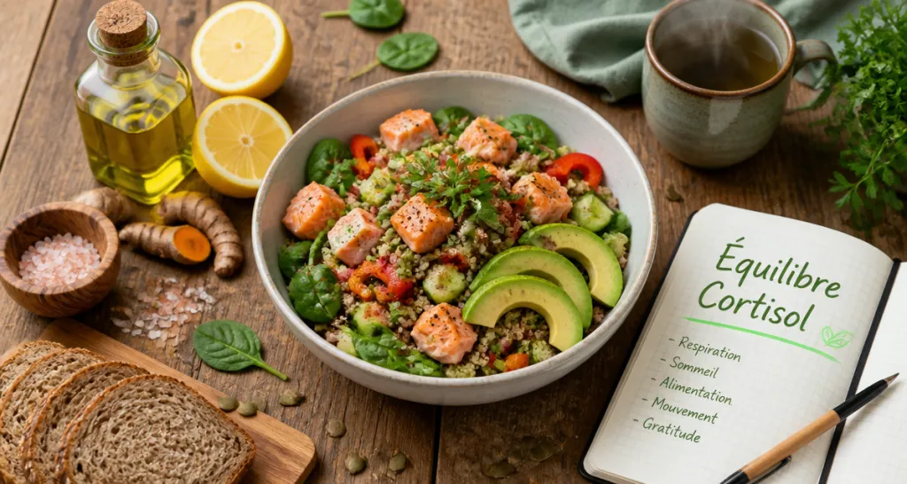 salade saine pour cortisol aliment a eviter