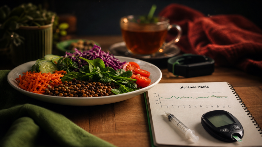 Faire baisser la glycemie pour la perte de poids : carnet, lentilles, glycémie stable