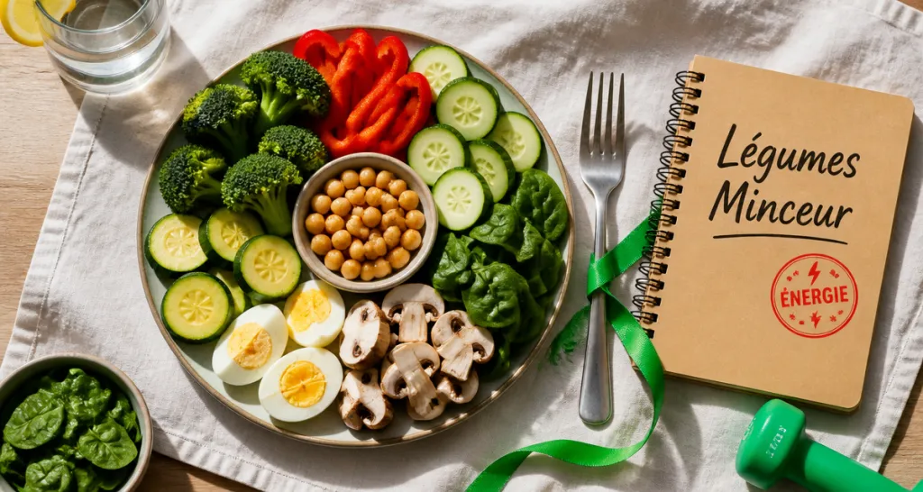 meilleur legume pour maigrir sur table avec legumes variés