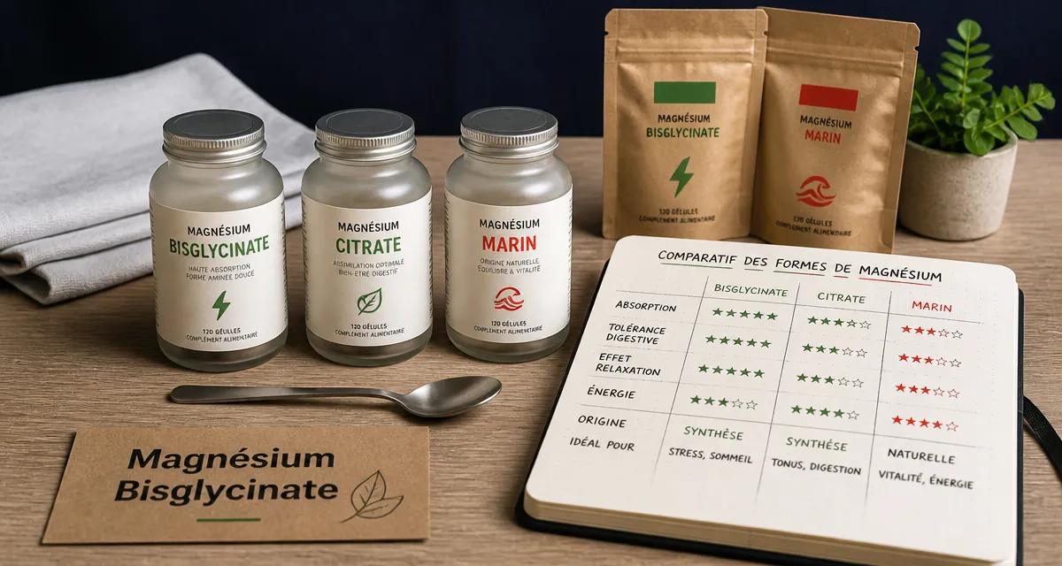 Quel magnesium prendre en cas de crampes : bisglycinate, citrate, marin