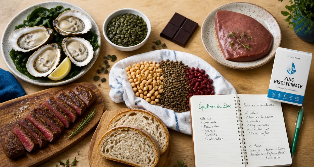 quelle quantite de zinc par jour aliments riches et supplement