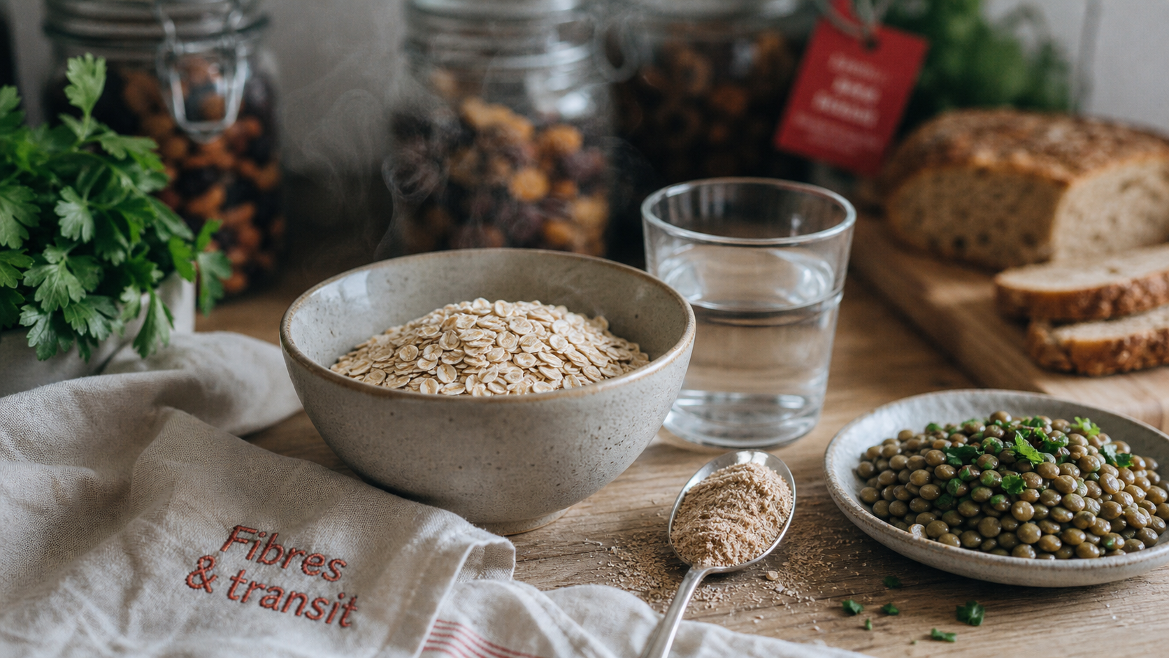 Aliment riche en fibre constipation : lentilles et son de blé anti-ballonnements
