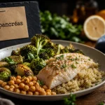 Aliments bons pour le foie et le pancreas : assiette équilibrée pour foie et pancréas