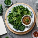 Aliments riches en vitamine k1 k2 k3 : kale, épinards, natto, brocoli
