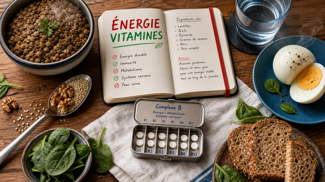 Bienfaits des vitamines B : énergie et système nerveux