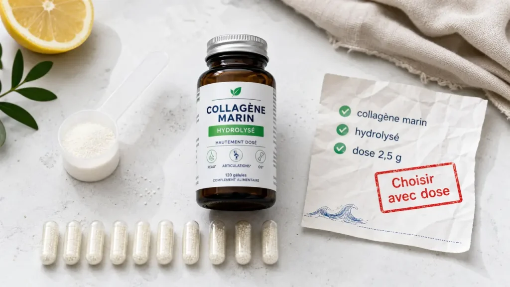Collagene marin en gelules : choisir sans promesses