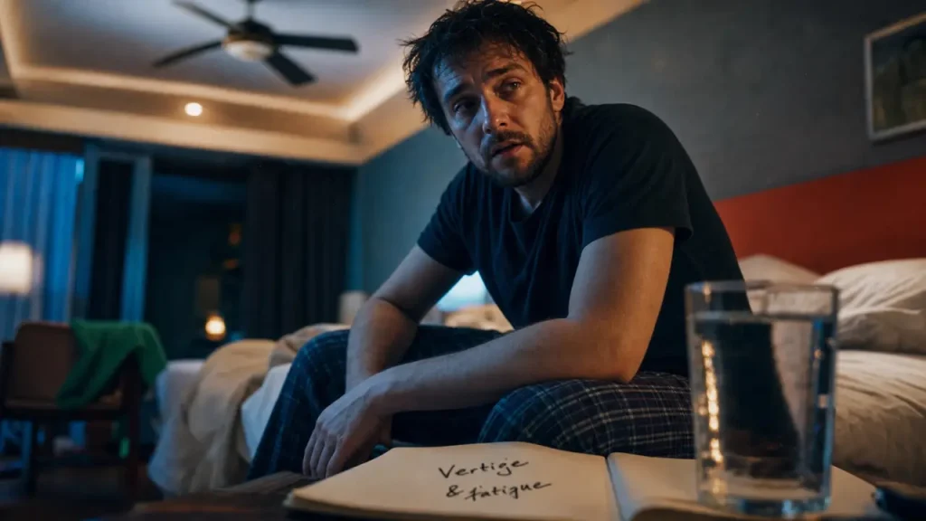 Fatigue vertige : fatigue et légère désorientation, repère intérieur