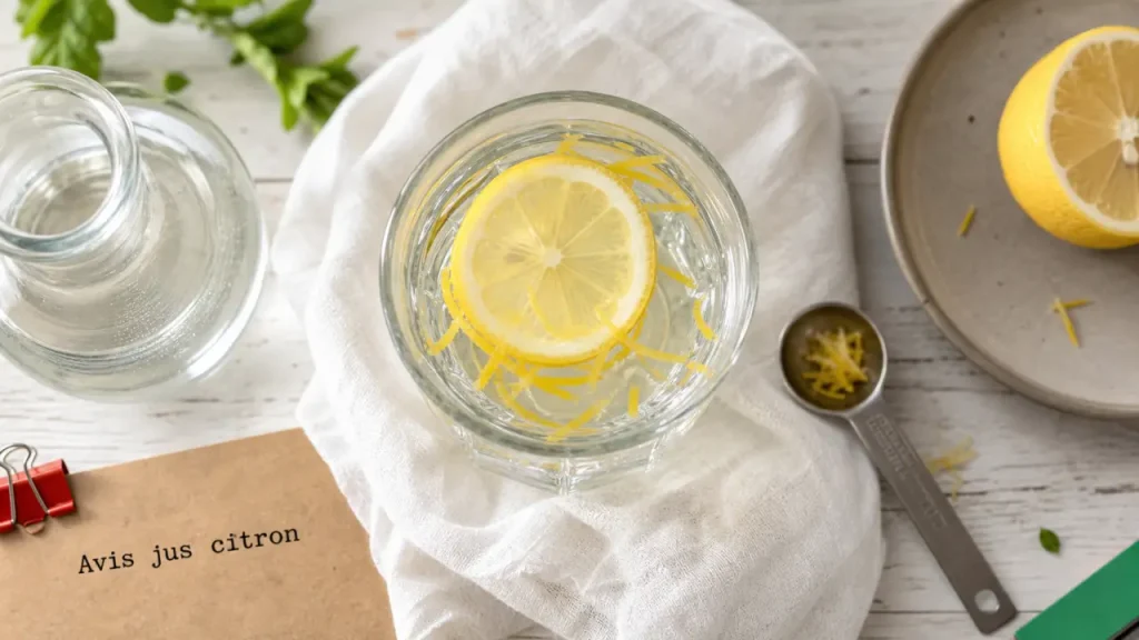Jus de citron le matin pour maigrir avis : eau tiède citronnée