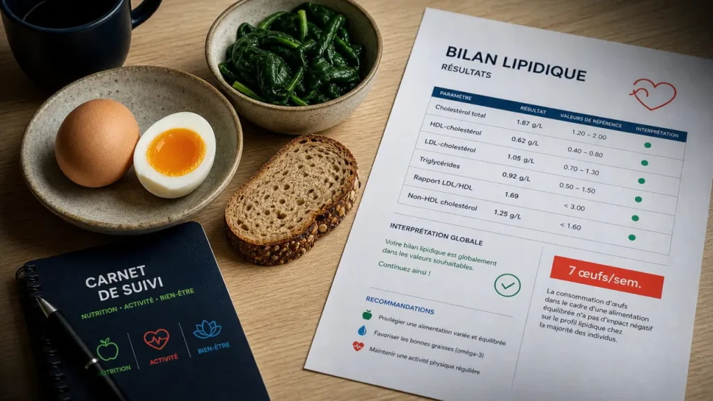 Le cholesterol et les oeufs : 7 œufs par semaine
