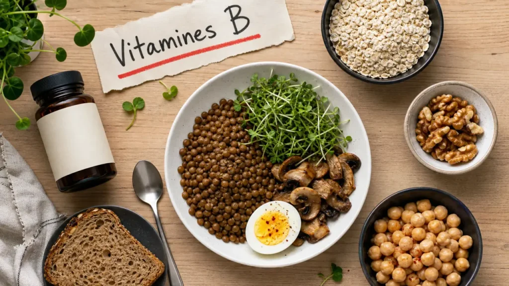 Où trouver des vitamines b : lentilles, œuf, flocons, compléments
