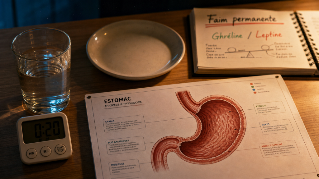 Sensation de faim permanente estomac : signaux et solutions