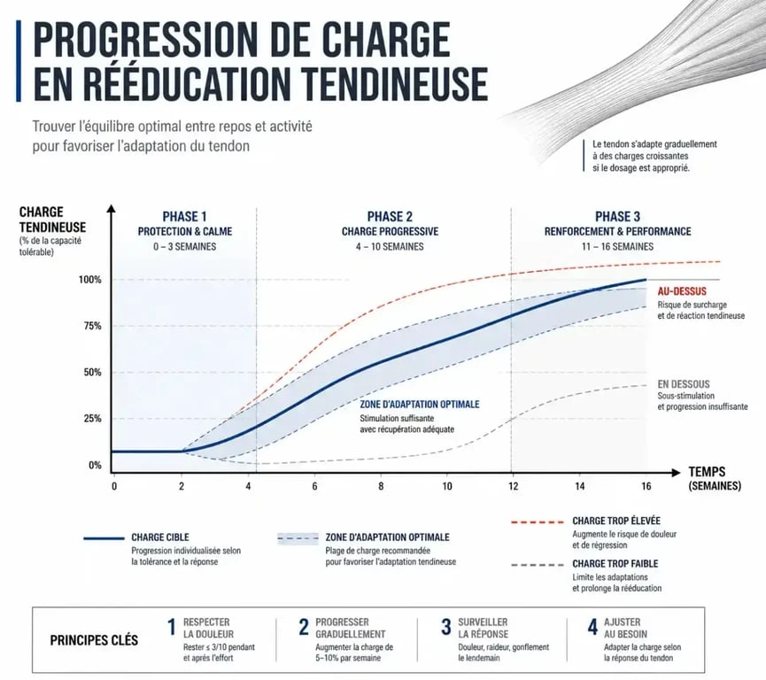 Principe de gestion de la charge dans la tendinopathie des adducteurs