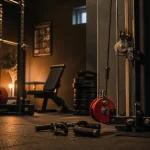 Musculation poulie : poulie réglable au mur en home gym