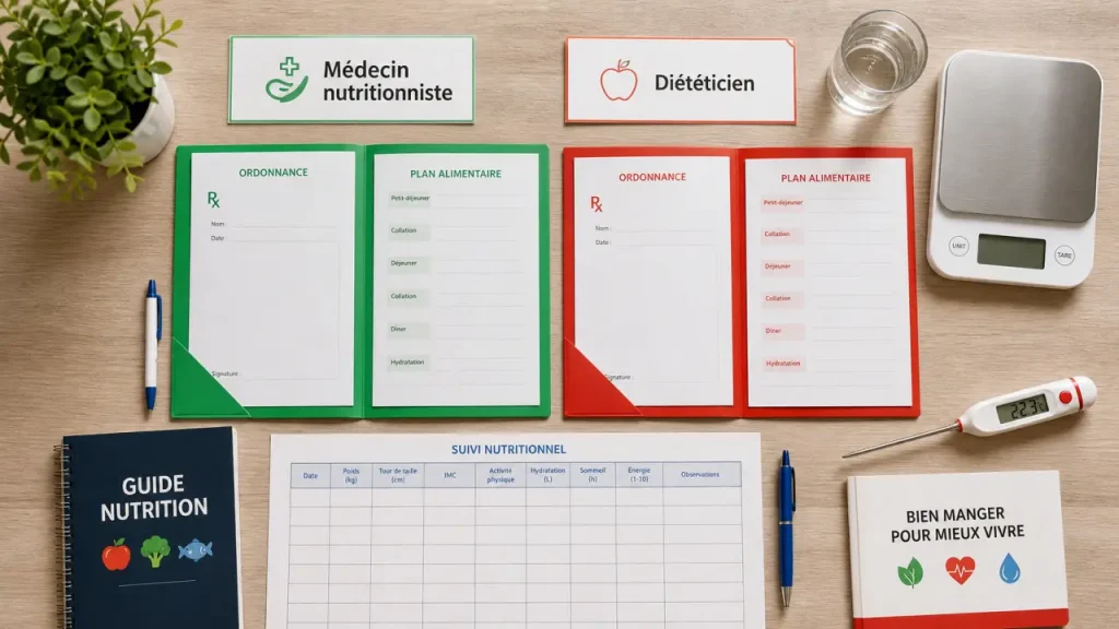 Nutritionniste vs diététicien : qui consulter, ordonnances et suivi
