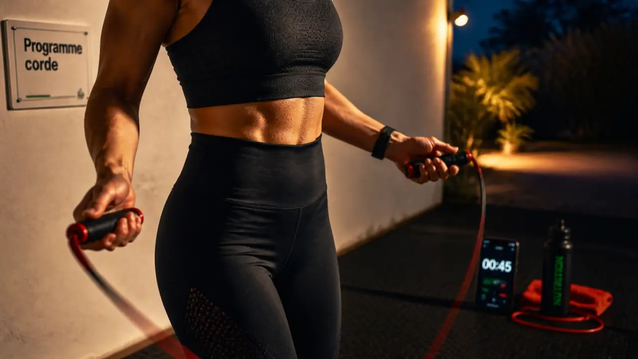 Perdre du poids corde a sauter : 20-30 minutes, corde et bons appuis