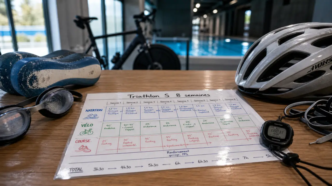 Plan entrainement triathlon s 8 semaines