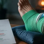 Protocole rice : gel froid et bandage pour entorse, récupération rapide
