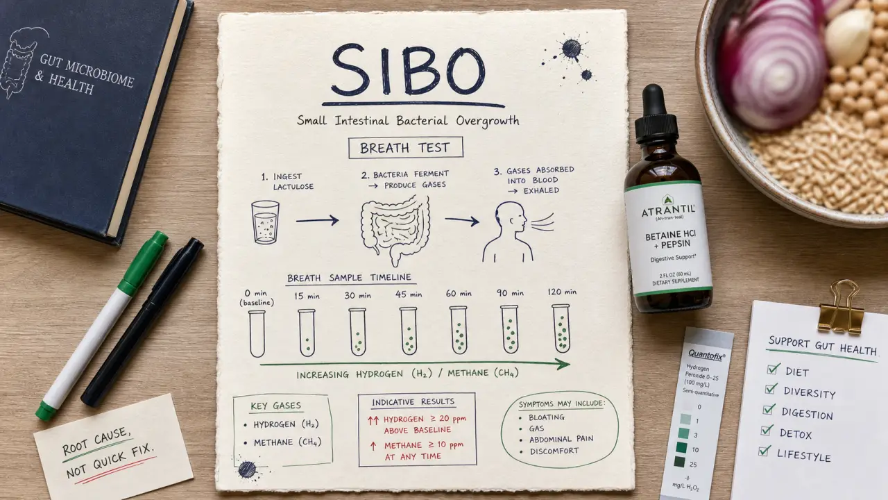 SIBO symptomes traitement : test respiratoire et traitement rapide