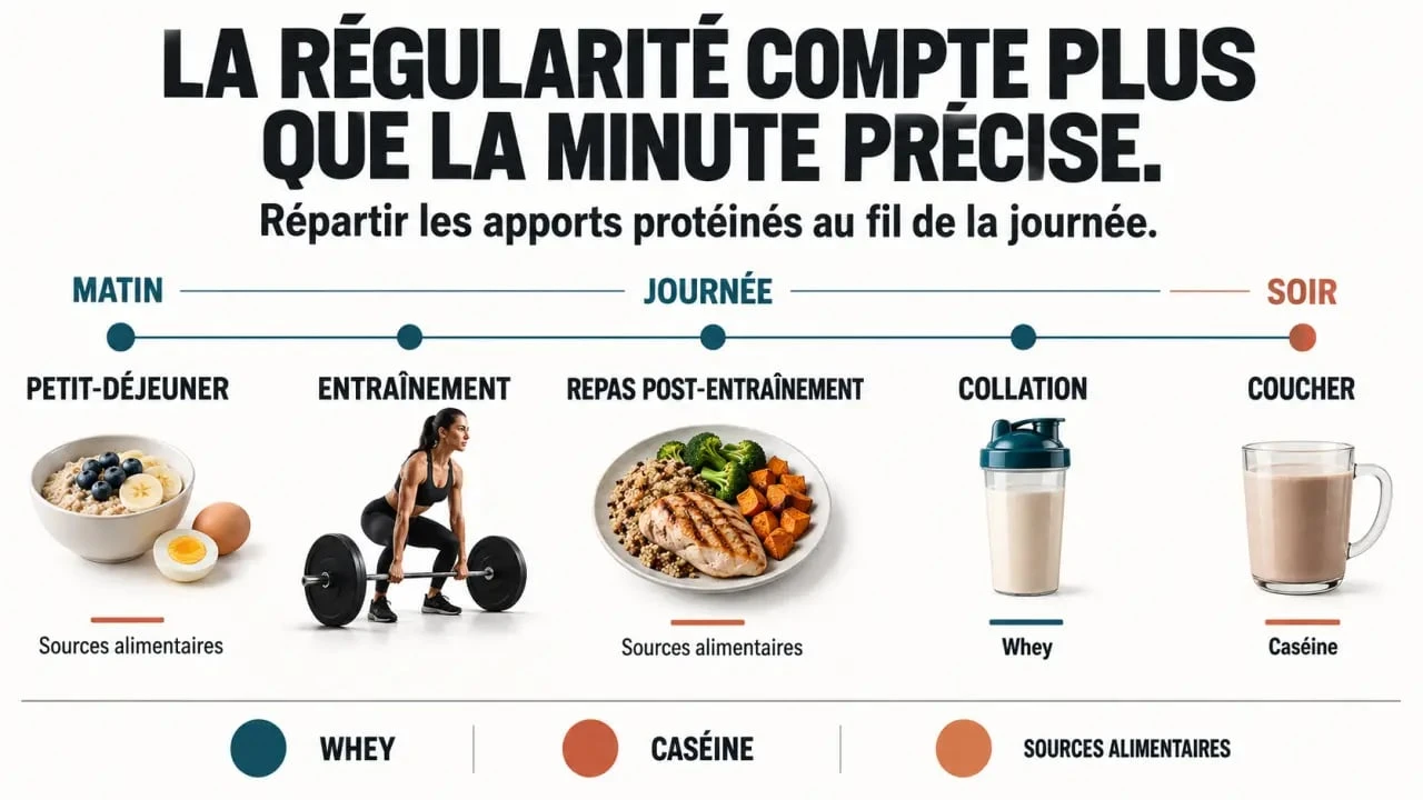 Quand prendre des protéines selon le moment de la journée et l’entraînement