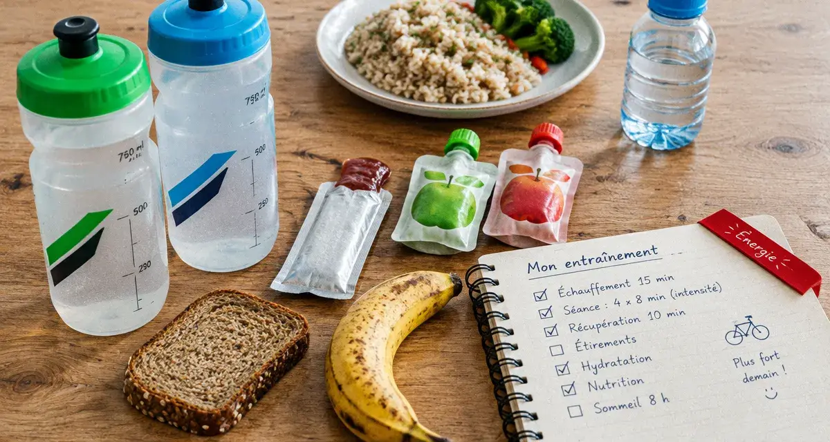 Nutrition triathlon : gels et bidons pour éviter le coup de mou à vélo et à pied