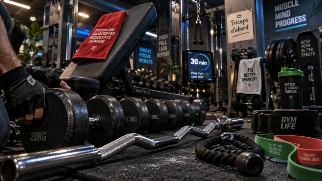 Seance bras muscu 30 min, 5 exercices triceps et biceps